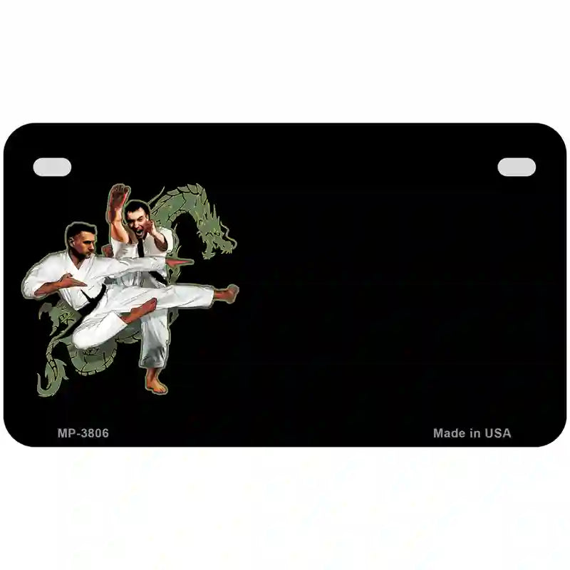 Karate Offset Metal Novelty License Plate 7" x 4" (MP)