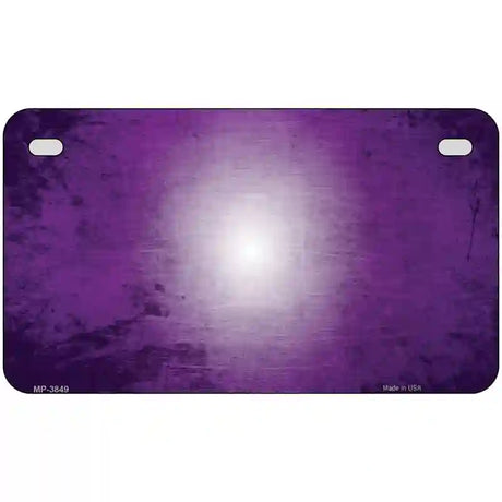 Purple White Fade Scratched License Plate Metal Novelty 7" x 4" (MP)