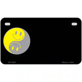 Yin Yang Smiley Offset Metal Novelty License Plate 7" x 4" (MP)