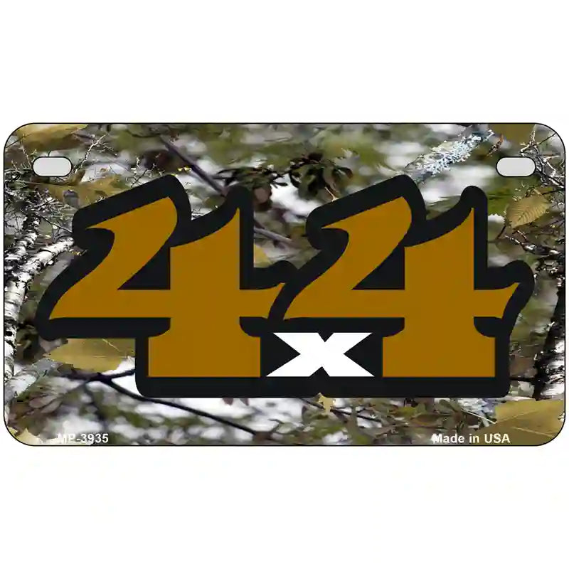 4x4 Camouflage Metal Novelty License Plate 7" x 4" (MP)