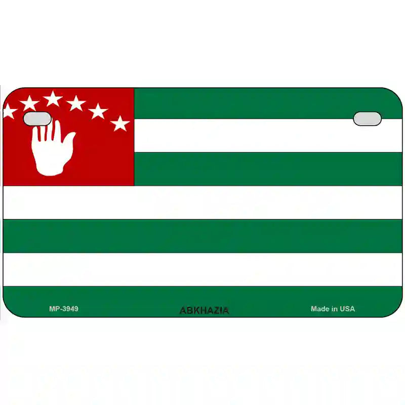 Abkhazia Flag Metal Novelty License Plate 7" x 4" (MP)