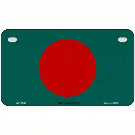 Bangladesh Flag Metal Novelty License Plate 7" x 4" (MP)