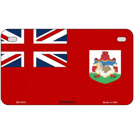 Bermuda Flag Metal Novelty License Plate 7" x 4" (MP)