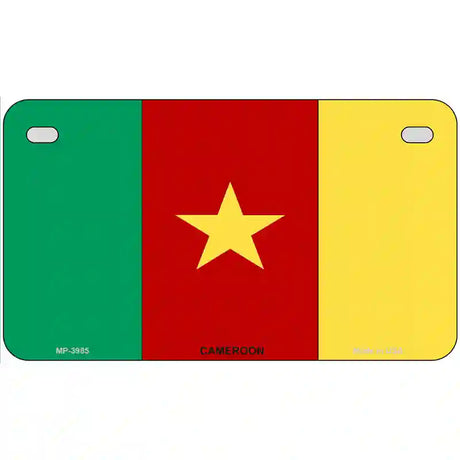 Cameroon Flag Metal Novelty License Plate 7" x 4" (MP)