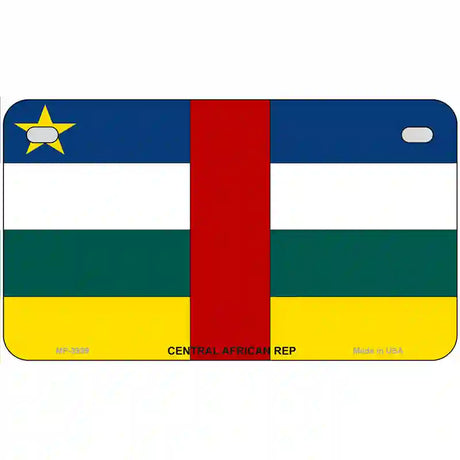 Central African Rep Flag Metal Novelty License Plate 7" x 4" (MP)