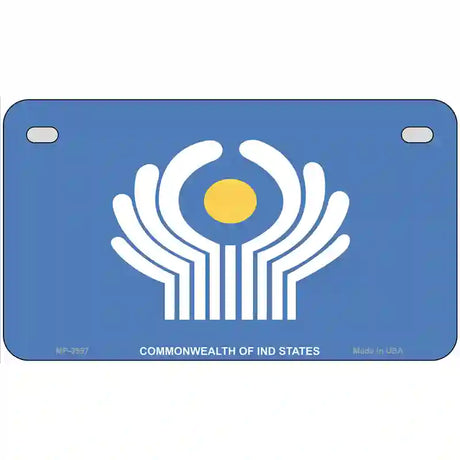 Commonwealth Of Ind States Flag Metal Novelty License Plate 7" x 4" (MP)