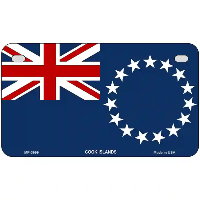 Cook Island Flag Metal Novelty License Plate 7" x 4" (MP)