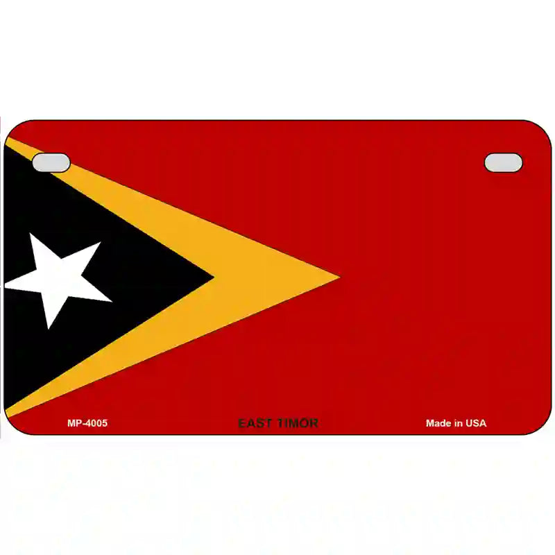 East Timor Flag Metal Novelty License Plate 7" x 4" (MP)