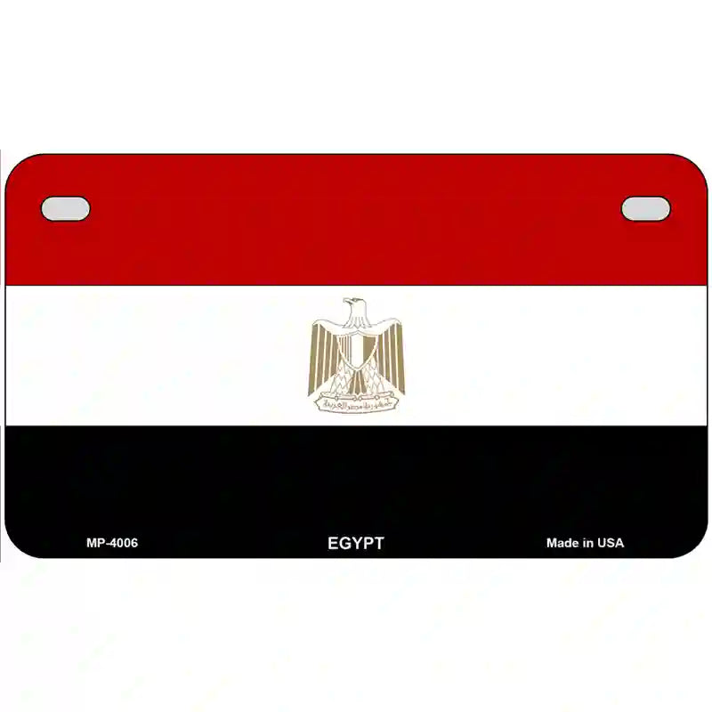 Egypt Flag Metal Novelty License Plate 7" x 4" (MP)