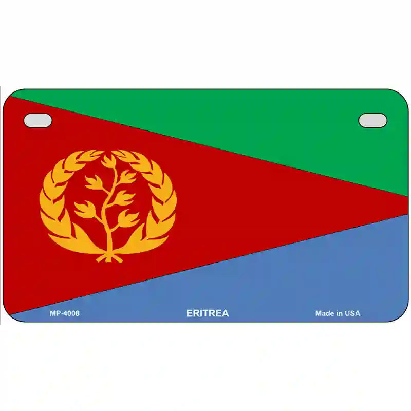 Eritrea Flag Metal Novelty License Plate 7" x 4" (MP)