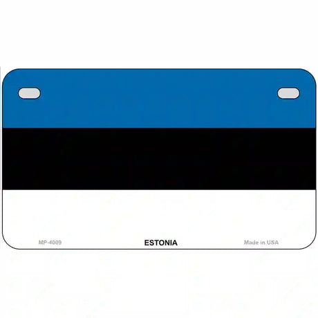 Estonia Flag Metal Novelty License Plate 7" x 4" (MP)