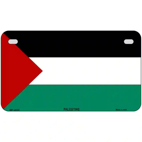 Palestine Country Flag Metal Novelty License Plate 7" x 4" (MP)