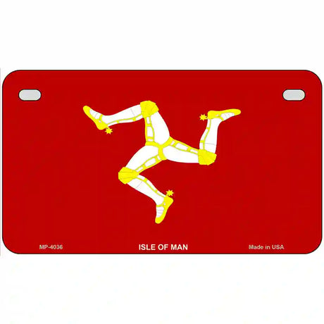 Isle Of Man Flag Metal Novelty License Plate 7" x 4" (MP)