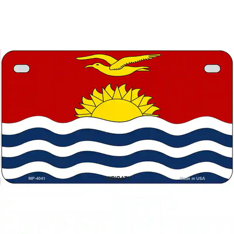 Kiribati Flag Metal Novelty License Plate 7" x 4" (MP)