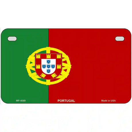 Portugal Flag Metal Novelty License Plate 7" x 4" (MP)