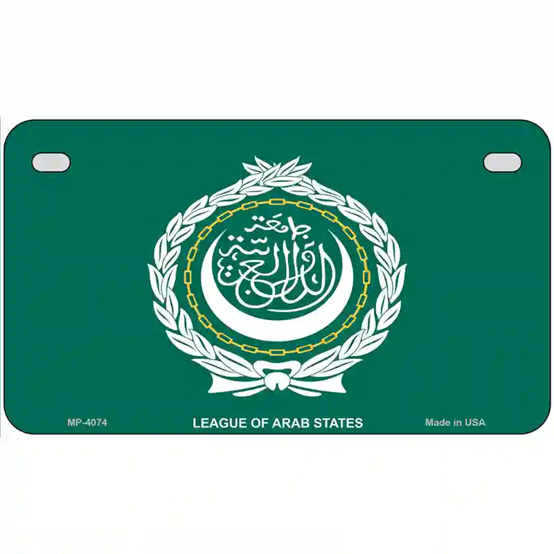 League Of Arab States Flag Metal Novelty License Plate 7" x 4" (MP)