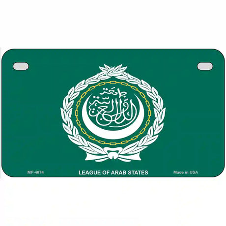 League Of Arab States Flag Metal Novelty License Plate 7" x 4" (MP)