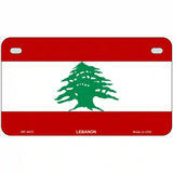 Lebanon Flag Metal Novelty License Plate 7" x 4" (MP)