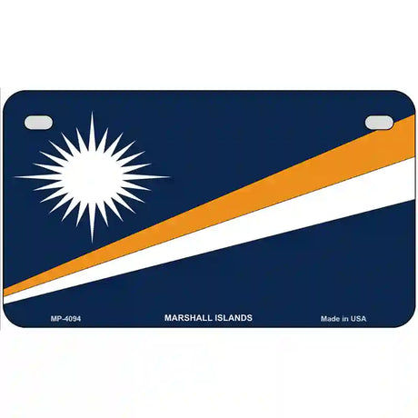 Marshall Islands Flag Metal Novelty License Plate 7" x 4" (MP)