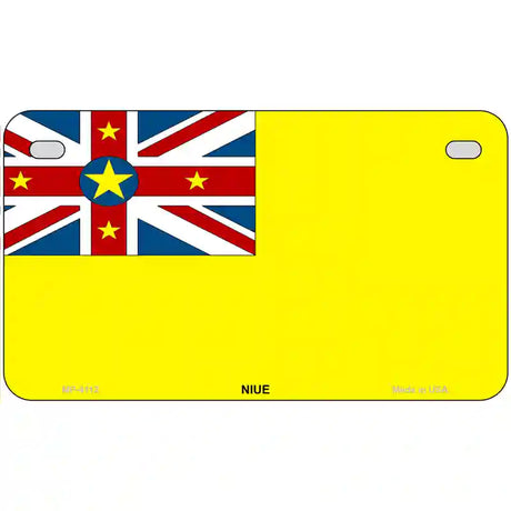 Nive Flag Metal Novelty License Plate 7" x 4" (MP)