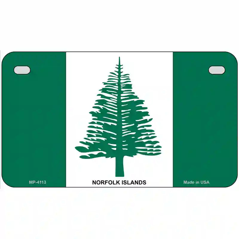 Norfolk Islands Flag Metal Novelty License Plate 7" x 4" (MP)