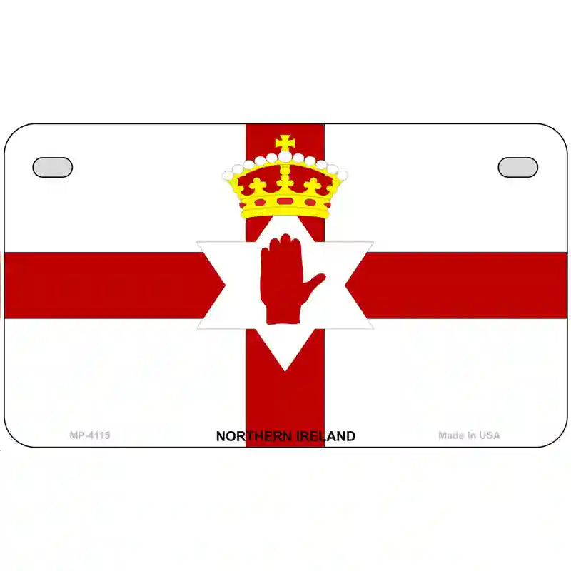 Northern Ireland Flag Metal Novelty License Plate 7" x 4" (MP)