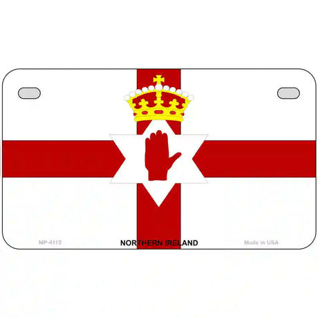 Northern Ireland Flag Metal Novelty License Plate 7" x 4" (MP)