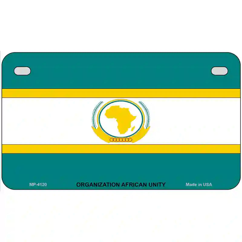 Organization African Unity Flag Metal Novelty License Plate 7" x 4" (MP)