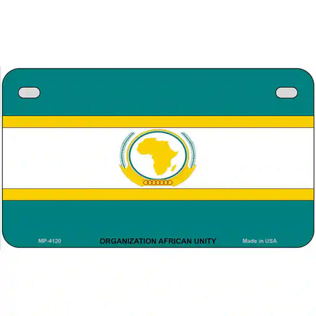 Organization African Unity Flag Metal Novelty License Plate 7" x 4" (MP)