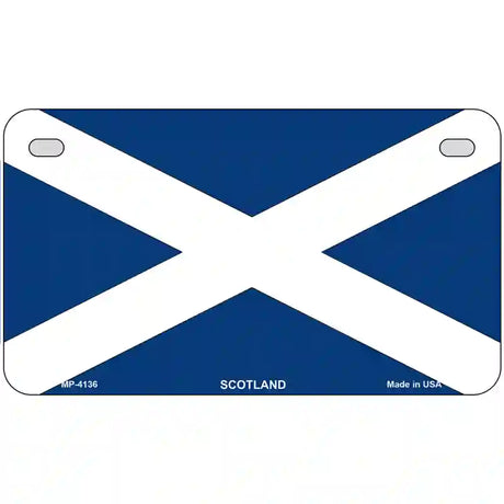 Scotland Flag Metal Novelty License Plate 7" x 4" (MP)