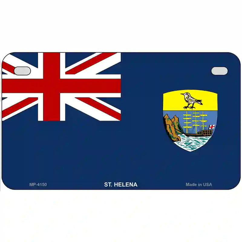 St Helena Flag Metal Novelty License Plate 7" x 4" (MP)