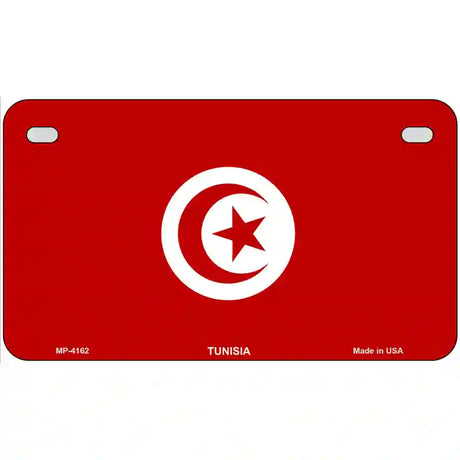 Tunisia Flag Metal Novelty License Plate 7" x 4" (MP)