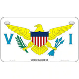 Virgin Islands US Flag Metal Novelty License Plate 7" x 4" (MP)