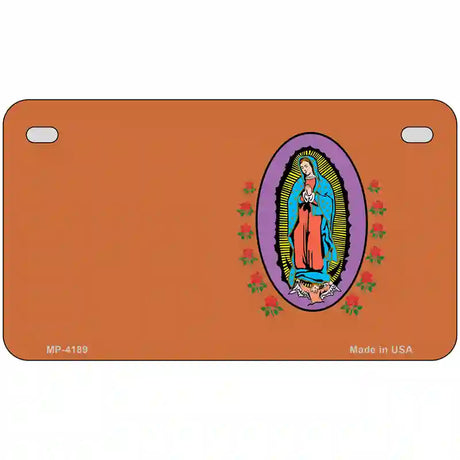 Virgin Mary Copper Metal Novelty License Plate 7" x 4" (MP)