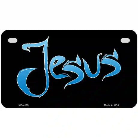 Jesus Metal Novelty License Plate 7" x 4" (MP)