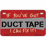 Duct Tape Metal Novelty License Plate 7" x 4" (MP)