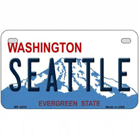 Seattle Washington Novelty Metal Novelty License Plate 7" x 4" (MP)