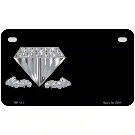 Diamonds Offset Metal Novelty License Plate 7" x 4" (MP)