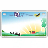 Ohio Novelty State Metal Novelty License Plate 7" x 4" (MP)