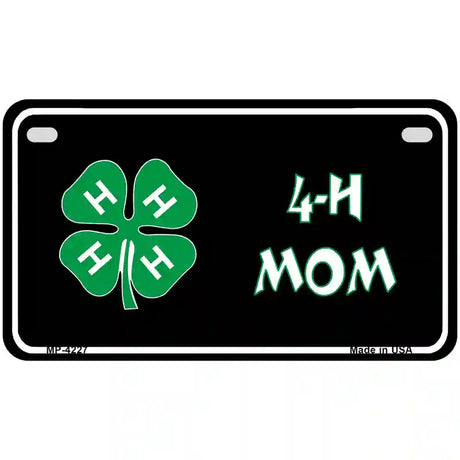 4-H Mom Metal Novelty License Plate 7" x 4" (MP)