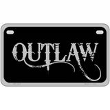 Outlaw Metal Novelty License Plate 7" x 4" (MP)