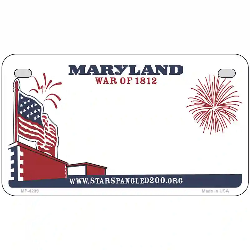 Maryland State Novelty Metal License Plate 7" x 4" (MP)