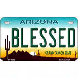 Blessed Arizona Novelty Metal License Plate 7" x 4" (MP)