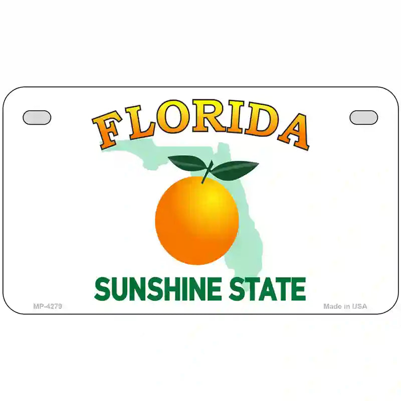 Florida Novelty State Metal License Plate 7" x 4" (MP)