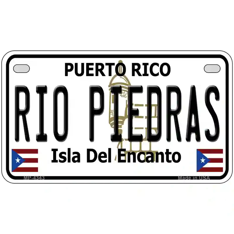 Rio Piedra Puerto Rico Metal Novelty License Plate 7" x 4" (MP)