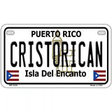 Cristorican Puerto Rico Metal Novelty License Plate 7" x 4" (MP)