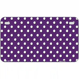 Purple White Polka Dot Metal Novelty License Plate LP-4373 7" x 4" (MP)