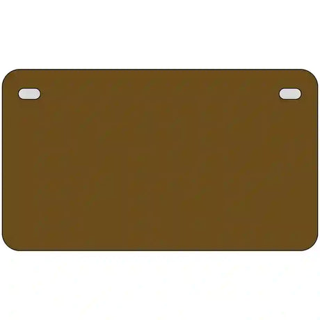 Brown Solid Metal Novelty License Plate 7" x 4" (MP)