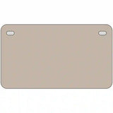 Tan Solid Metal Novelty License Plate 7" x 4" (MP)