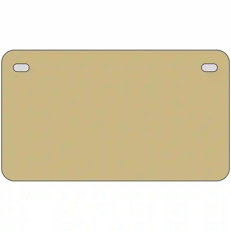 Gold Solid Metal Novelty License Plate 7" x 4" (MP)